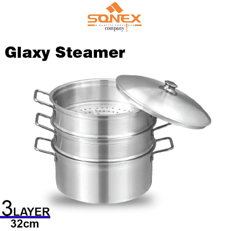 Sonex Glaxy Steamer 3Layer- 32cm (3Litre)