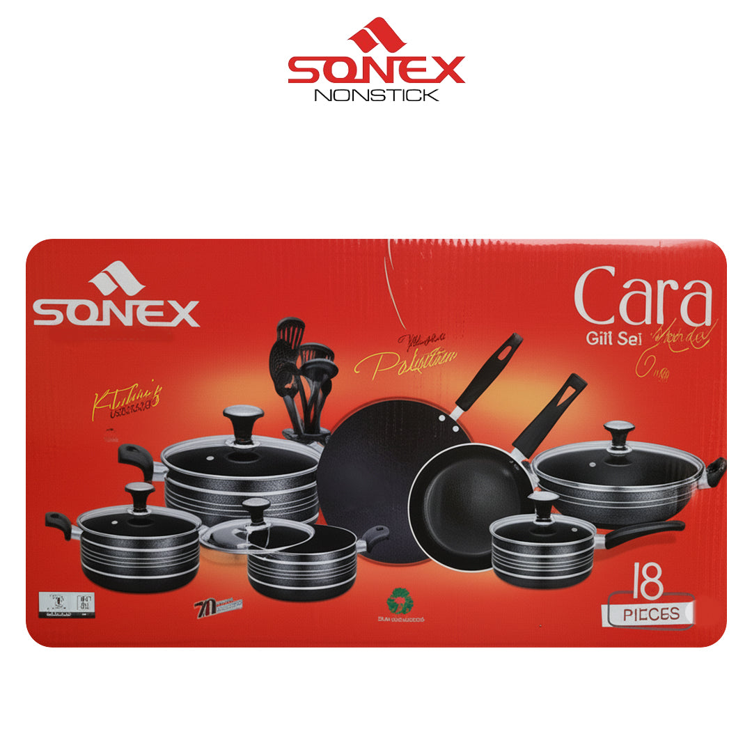 Sonex Non Stick Cara Gift Set- 18pcs Set
