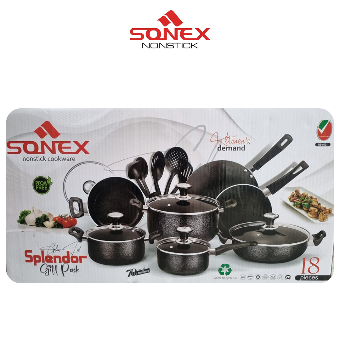 Sonex Non Stick Splendor Gift Set- 18pcs Set