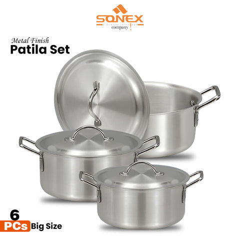 Sonex Metal Finish Patila Set (Big Size)
