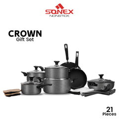 Sonex Nonstick Crown Gift Pack- 21pcs Set