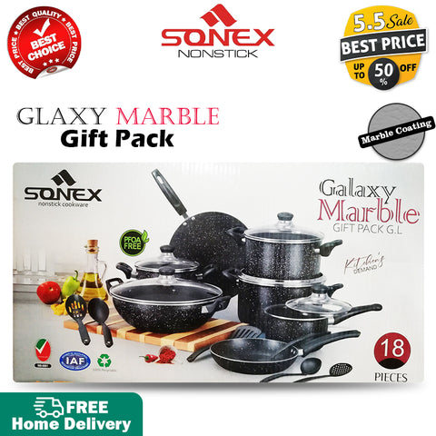Sonex Glaxy Marble Gift Pack (Marble Coating)- 18Pieces Set