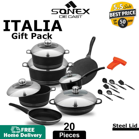 Sonex ITALIA Gift Pack 20PCs Set (With Steel Lid)