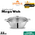 Sonex Mega Wok Glass Lid (Stainless Steel)- Size(22,24,26,28,30,32cm)