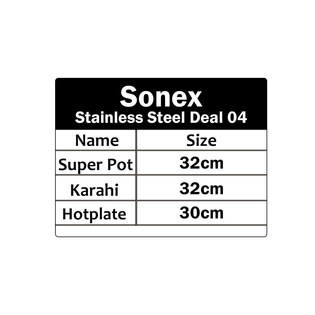 Sonex Stainless Steel Ramadan Special Deal 04
