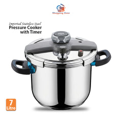 Stainless Steel China Imported Pressure Cooker (with Timer) - (7,9Litre)